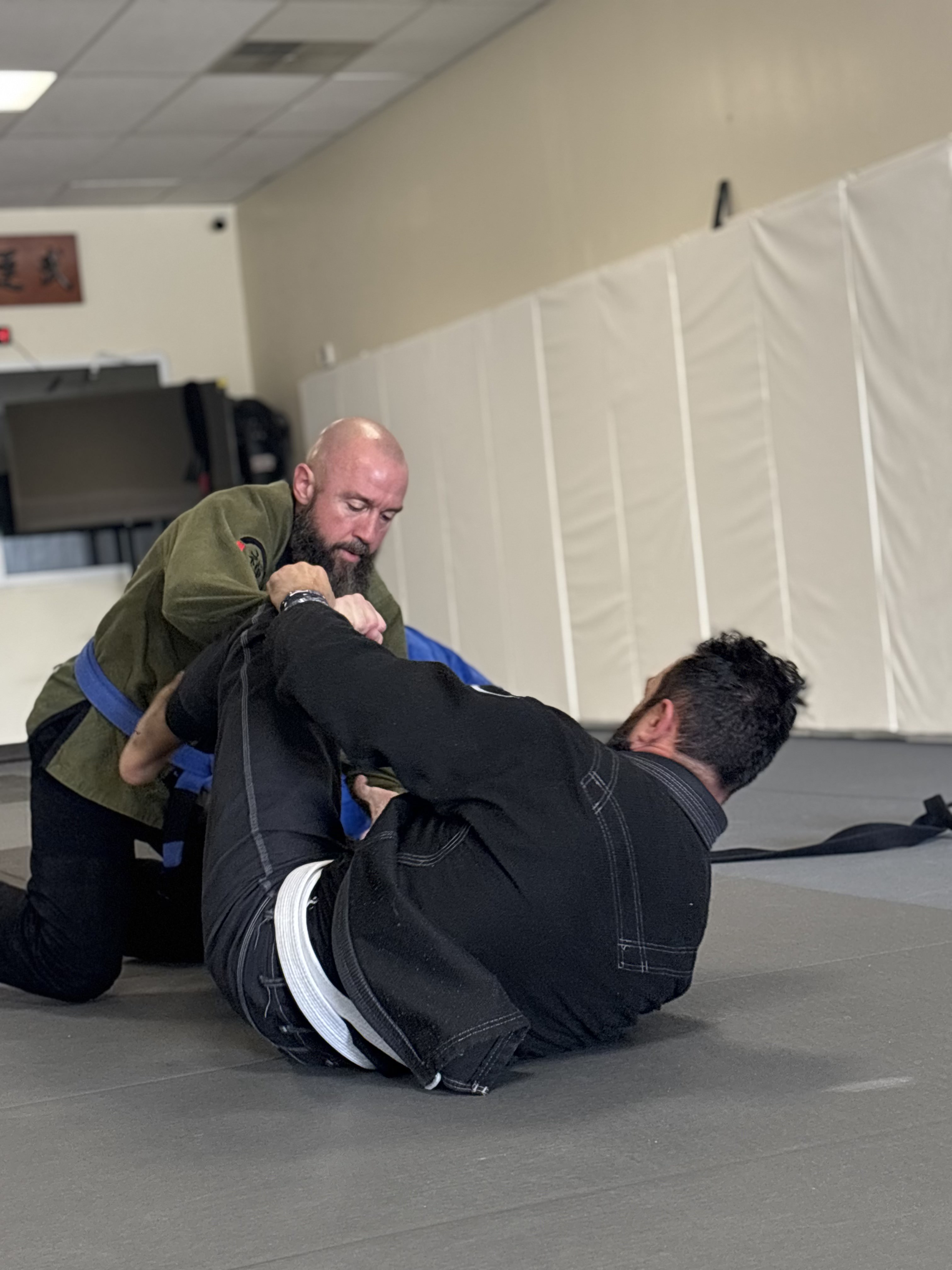 Adult Brazilian Jiu-Jitsu ground work training at ZEN BJJ Coopersburg PA