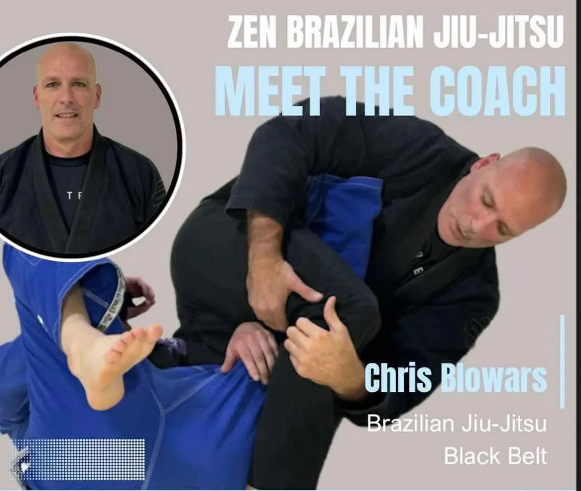 Chris Blowars, BJJ Black Belt instructor at ZEN Brazilian Jiu-Jitsu Coopersburg PA