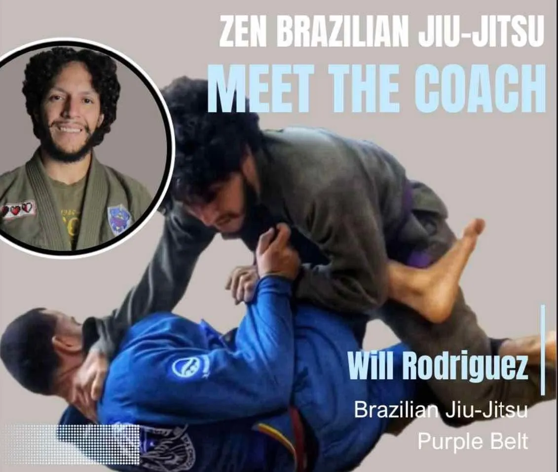 Will Rodriguez, BJJ Purple Belt children's instructor at ZEN Brazilian Jiu-Jitsu